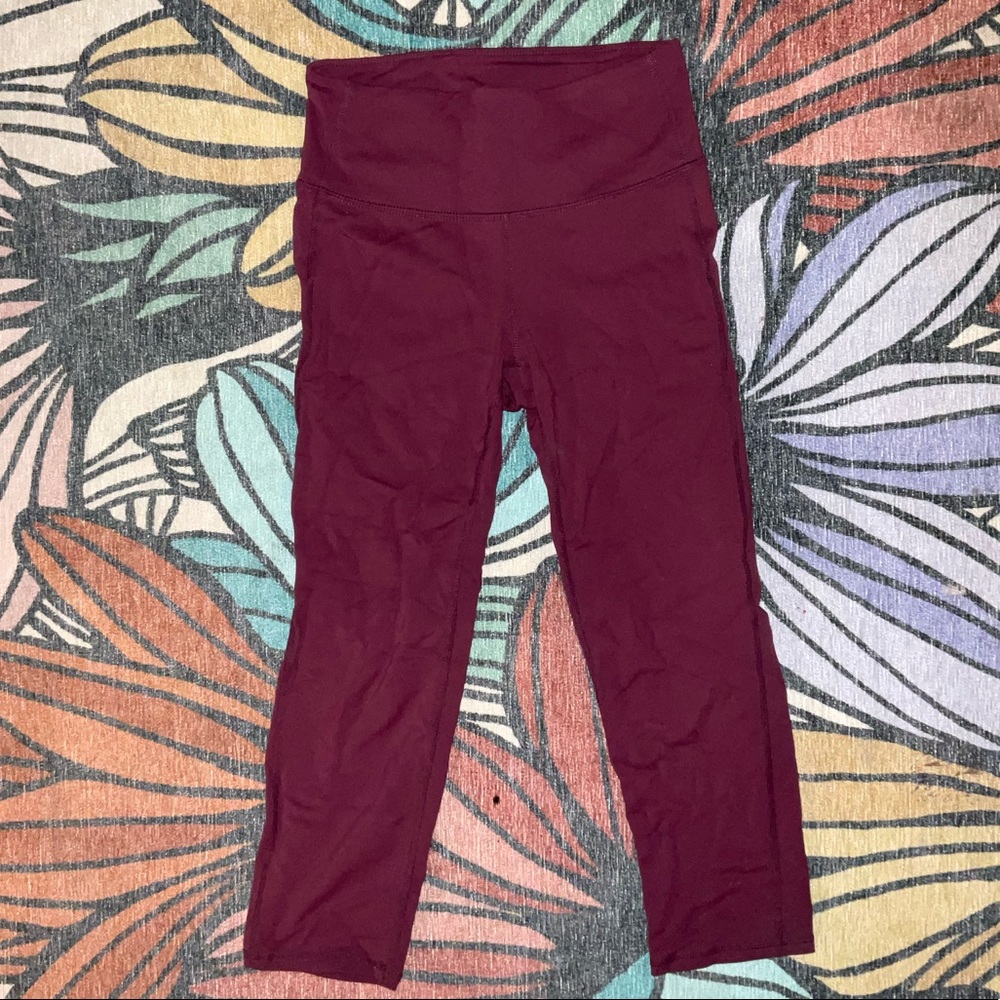 Athleta Maroon Leggings